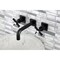 Kingston Brass KS6120ZX Two-Handle Wall Mount Bathroom Faucet, Matte Black KS6120ZX - alternate 5